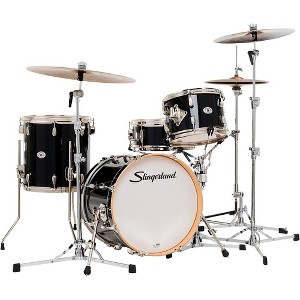 Slingerland Studio King 4-Piece Shell Pack With 18" Bass Drum Del Norte Black Lacquer - 1 of 4