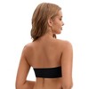 INSPIRE CHIC Women's Mesh Front Closure Push Up Wirefree Bandeau Strapless Breathable Tube Bras - 2 of 4