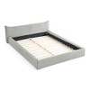GDFStudio Beacher Queen Size Velvet Upholstered Wood Bed with Curved Headboard - 4 of 4