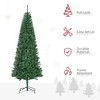 Whisen 7FT Unlit Slim Fir Artificial Christmas Tree with Realistic Branches, and 865 Tips - Green - 3 of 4