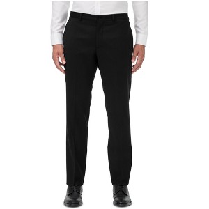 Armani Mens Slim Fit Solid Dress Pants Slacks, Black, 34W x 32L - 1 of 1