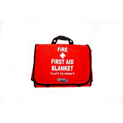 Kemp USA Fire First Aid Blanket Bag Red