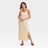 Women's Sequin Slip Maxi Dress - A New Day™ Cream - 3 of 3