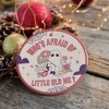 Who's Afraid of Little Old Me Quote Ornament, Cute Trendy Christmas Gift| OrnamentallyYou - 4 of 4
