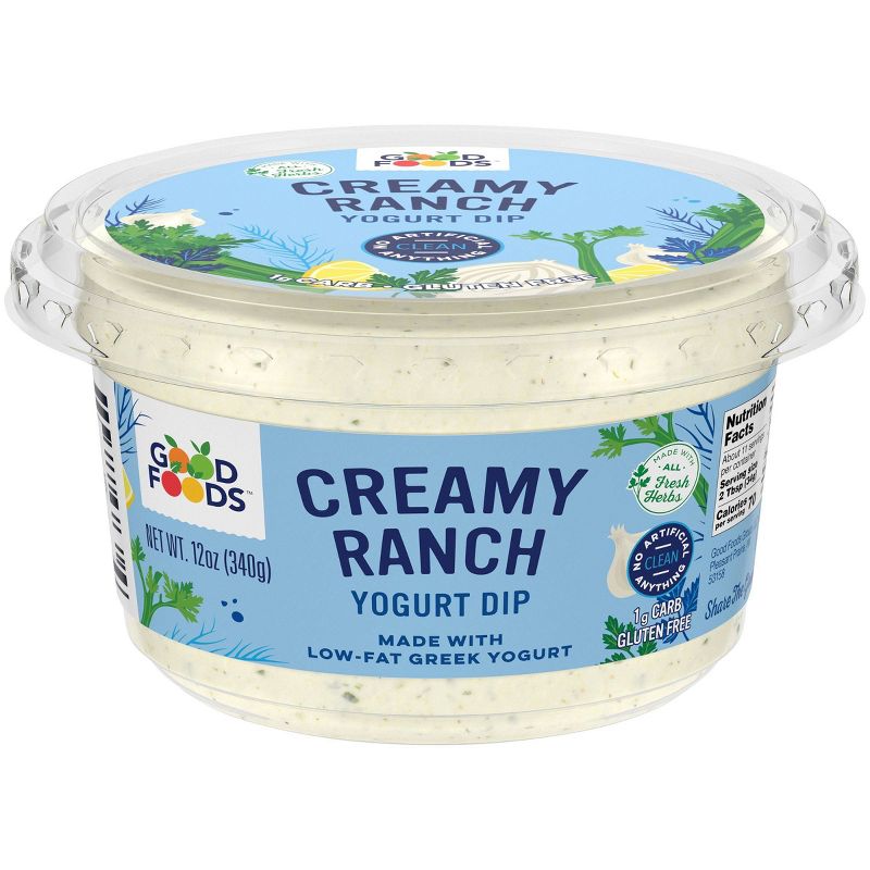 Good Foods Creamy Ranch Greek Yogurt Dip - 12oz, 4 of 8