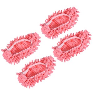 Unique Bargains Washable Cleaning Shoes Cover Multifunction Chenille Duster 4 Pcs - 1 of 4