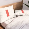 Deny Designs Standard April Lane Art Block Red Monogram I Microfiber Printed Pillow Sham - 2 of 3