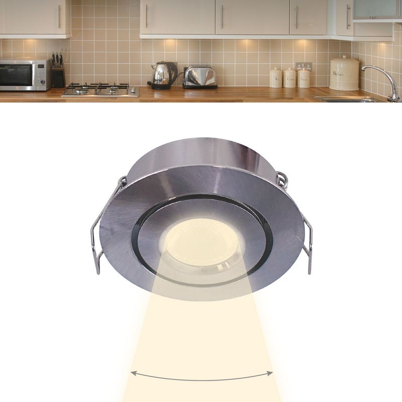 Armacost Lighting Swivel Recessed Under Cabinet LED Puck Light Cabinet Lights, 3 of 4