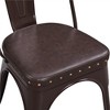 Yaheetech Pack of 4 Industrial Style Vintage Riveted Metal Dining Chairs, for Indoor Outdoor Bistro Cafe - 4 of 4