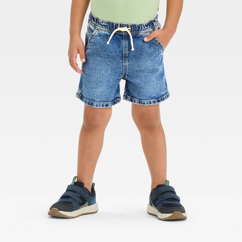 Toddler Boys' 2pk Pull-On Denim Shorts - Cat & Jack™, 3 of 5