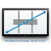 Mount-It! Tilting Wall Mount TV for 30 - 55 in. Flat Screens, LED, LCD, and Plasma TVs, 77 Lbs. Capacity, 2" Low Profile Design, Max VESA 400 x 400 - 3 of 4