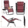 Yaheetech Set of 2 26in Outdoor Zero Gravity Chair Patio Lounge Camping Chair - 3 of 4