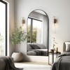 PexFix Full Length Arched Free Standing Body Mirror, Metal Framed Wall Mirror, Large Floor Mirror in Black - 2 of 4