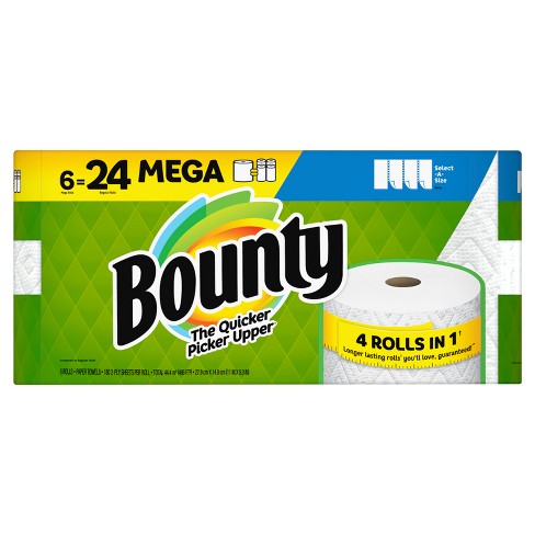 Bounty Select-a-size Paper Towels - 6 Mega Rolls : Target