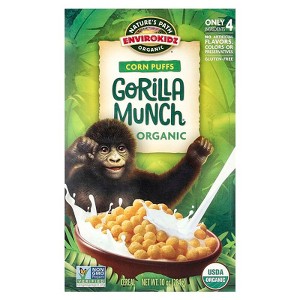 Nature's Path, EnviroKidz, Organic Corn Puffs Gorilla Munch Cereal, 10 oz - 1 of 2