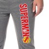 DC Comics Men's Superman 2025 Logo Sleep Jogger Pajama Pants Grey - 3 of 4