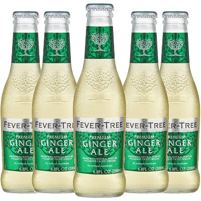 Fever Tree Ginger Ale - Premium Quality Mixer - Refreshing Beverage for Cocktails & Mocktails 200ml Bottles