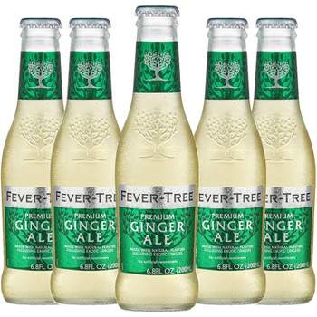Fever Tree Premium Ginger Ale - Premium Quality Mixer and Soda - Refreshing Beverage for Cocktails & Mocktails 200ml Bottle - Pack of 5