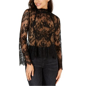 Leyden Womens Sheer Lace Pullover Blouse - 1 of 1