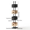 Kumasinova 52.3"H On-Trend 4-Box Bookshelf,Vertical Corner Toy Storage Organizer for Kids,Bedside Book Shelves with Metal Frame - 3 of 4