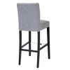 WestinTrends 29" Upholstered Linen Fabric Tufted Bar Stool Chair - 4 of 4