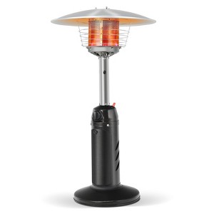 Tangkula 11,000BTU Portable Patio Tabletop Heater Outdoor Propane Gas Heater W/ Weighted Base - 1 of 4