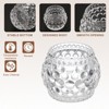 Unique Bargains Centerpiece Decor Round Polka Dot Glass Tea Light Holder - 3 of 4