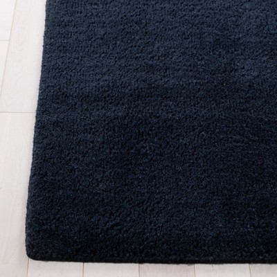 Himalaya Black Hand Tufted Wool Runner Rug