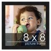 PosterPalooza | Square Classic Modern Black Picture Frame - UV Acrylic, Foam Board Backing, Hanging Hardware - 2 of 4