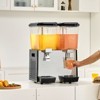 VEVOR Commercial Beverage Dispenser, 2 Tanks 18 L / 19 QT Per Tank Juice Dispenser, 370W Stainless Steel Ice Tea Drink Machine - 2 of 4
