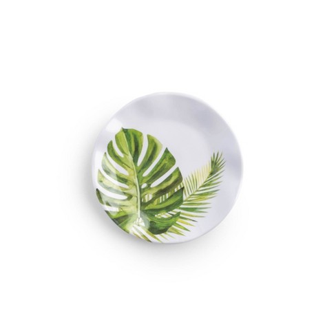 Q Home | Palm 5.5" Melamine Canapé Plate, Set of 4 - image 1 of 1