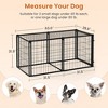 APRILSOUL 47.2" /63" Dog Crate Kennel, for Small/Medium Dogs & Puppies, Playpen with Top, Indoor Pet Cage, Black - 4 of 4