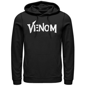 Men's Marvel Venom Film Bold Logo Pull Over Hoodie - 1 of 3