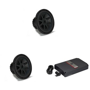 Kicker (2) 50CVX124 CompVX 12" Sub, Dual 4-Ohm & 51LX30001 Mono Amp Bundle - 1 of 4