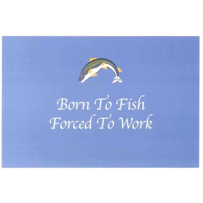 C&F Home 6" x 9" Born To Fish Embroidered Small Petite Pillow