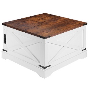 Modern Coffee Table, End Table with Storage, Accent Sofa Side Table Set, Center Tea Table for Living Room - 1 of 4