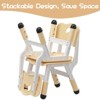Kids Chair Set of 2, 5 Level Height Adjustable Kid Chair, Plastic Toddler Chairs ,Suitable for Home Family Classroom Nursery Indoor Use - 4 of 4