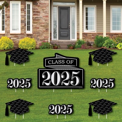 Big Dot of Happiness Graduation Cheers Class of 2025 Outdoor Decorations - Graduation Party Yard Signs - Set of 8