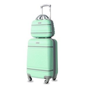 AMKA Varsity 2-Piece Carry-On Spinner Weekender Bag Luggage Sets - 1 of 4