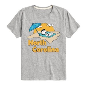 Boys' - Peanuts - North Carolina Sunbathing Lucy Short Sleeve Graphic T-Shirt - 1 of 4