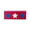 Transpac Patriotic MDF Patriotic Tray Block Decor Set of 2 Home Decorations Patriotic - 3 of 3