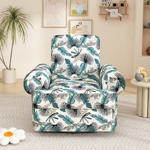 Christopher Knight Home Dravok Modern Chenille Upholstered Swivel Manual Recliner Chair with Adjustable Backrest - 1 of 4