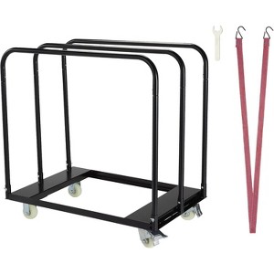 Acekool Steel Drywall Cart, Heavy Duty Panel Truck with 1500 lbs Capacity, 4 Silent Wheels, Platform Utility Cart for Panels, Lumber, Tables - 1 of 4