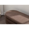 ModernLuxe Velvet/Boucle Fabric Storage Bench with Wood Legs - Ideal for Living Room & Bedroom - 4 of 4