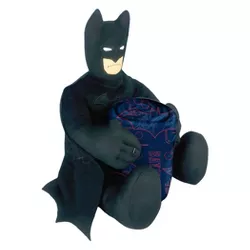 Batman Cyber Symbols with Plush Hugger Throw Blanket Silk Touch