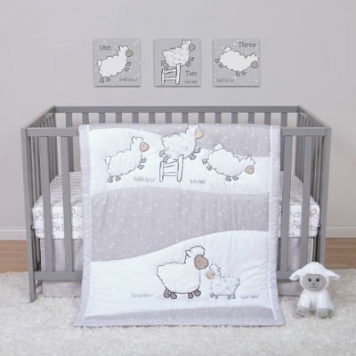 Sammy & Lou Crib Bedding Set - Sleepy Sheep 4pc