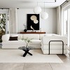 L-Shaped Modular Sofa Bed in Corduroy,Plush Dual-Cushion Comfort for Living Room,Iron Frame Sectional with 4 Configurable Pieces-Cuddlewood - 2 of 4