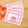 The Lakeside Collection Valentine Gnome - Set of 4 Placemats - 4 of 4