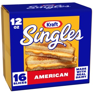 Kraft Singles American Cheese Slices - 12oz/16ct - 1 of 4