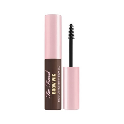 Too Faced Brow Wig Brush On Hair Fluffy Brow Gel - Dark Brown - 0.19oz - Ulta Beauty
